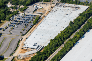 construction of nashville zoo's new two-story parking structure